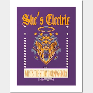 she’s electric What's the Story Morning Glory Posters and Art